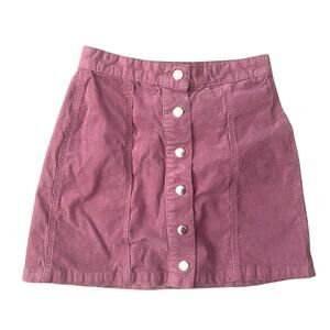 NWT Rag & Bone Skirt Women’s Size 25 Pink Snap Front